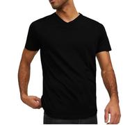 T-shirt col V Jack & Jones Organic Basic - black - XL M