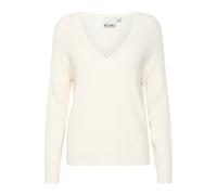 T-shirt col V manches longues femme Ichi Boston Beige L