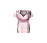 T-shirt col V rayÃ© femme Pepe Jeans Megan Blanc S