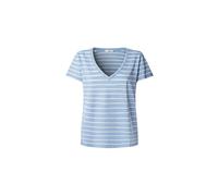 T-shirt col V rayÃ© femme Pepe Jeans Megan Bleu M