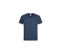 Stedman Apparel T-Shirt Classique à Manches Courtes pour Homme Col en V ST2300 Coupe Droite, Bleu Marine, XL