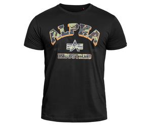 T-shirt College Camo Alpha Industries - Black M