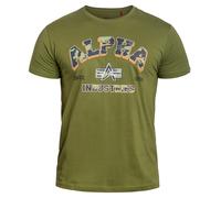 T-shirt College Camo Alpha Industries - Moss Green XXL
