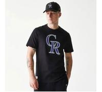 New Era Mlb Regular Colorado Rockies Short Sleeve T-shirt Noir 2XL