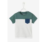 T-shirt colorblock bébé manches courtes vert grisé 18M(81CM)