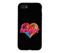 T-Shirt coloré avec Inscription « I Heart Love Archer » Coque pour iPhone SE (2020) / 7/8