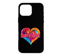 T-Shirt coloré avec Inscription « I Heart Love Bennett » Coque pour iPhone 16 Pro Max