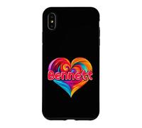 T-Shirt coloré avec Inscription « I Heart Love Bennett » Coque pour iPhone XS Max