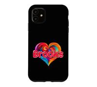 T-Shirt coloré avec Inscription « I Heart Love Brooks » Coque pour iPhone 11