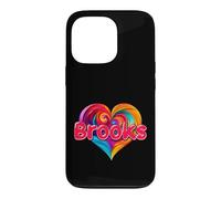 T-Shirt coloré avec Inscription « I Heart Love Brooks » Coque pour iPhone 13 Pro