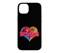 T-Shirt coloré avec Inscription « I Heart Love Brooks » Coque pour iPhone 14 Plus
