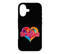 T-Shirt coloré avec Inscription « I Heart Love Brooks » Coque pour iPhone 17
