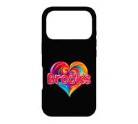 T-Shirt coloré avec Inscription « I Heart Love Brooks » Coque pour iPhone 17 Pro