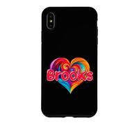 T-Shirt coloré avec Inscription « I Heart Love Brooks » Coque pour iPhone XS Max