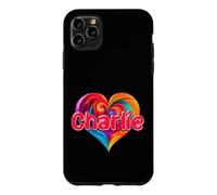 T-Shirt coloré avec Inscription « I Heart Love Charlie » Coque pour iPhone 11 Pro Max