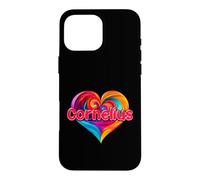 T-Shirt coloré avec Inscription « I Heart Love Cornelius » Coque pour iPhone 16 Pro Max