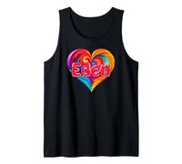 T-Shirt coloré avec Inscription « I Heart Love Eden » Débardeur