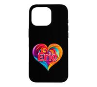 T-Shirt coloré avec Inscription « I Heart Love Eric » Coque pour iPhone 16 Pro