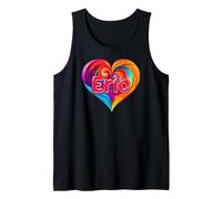 T-Shirt coloré avec Inscription « I Heart Love Eric » Débardeur
