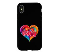 T-Shirt coloré avec Inscription « I Heart Love Gary » Coque pour iPhone X/XS