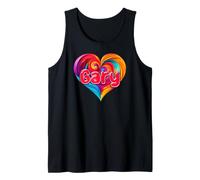 T-Shirt coloré avec Inscription « I Heart Love Gary » Débardeur