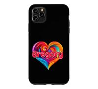 T-Shirt coloré avec Inscription « I Heart Love Gregory » Coque pour iPhone 11 Pro Max