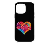 T-Shirt coloré avec Inscription « I Heart Love Gregory » Coque pour iPhone 14 Pro Max