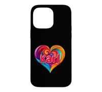 T-Shirt coloré avec Inscription « I Heart Love Karl » Coque pour iPhone 14 Pro Max