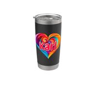 T-shirt coloré avec inscription « I Heart Love Karl » Gobelet isotherme en acier inoxydable double paroi