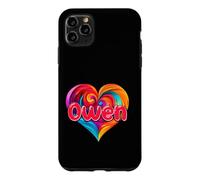 T-Shirt coloré avec Inscription « I Heart Love Owen » Coque pour iPhone 11 Pro Max