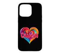 T-Shirt coloré avec Inscription « I Heart Love Owen » Coque pour iPhone 15 Pro Max