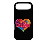 T-Shirt coloré avec Inscription « I Heart Love Owen » Coque pour iPhone Air