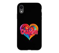 T-Shirt coloré avec Inscription « I Heart Love Owen » Coque pour iPhone XR