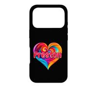 T-Shirt coloré avec Inscription « I Heart Love Preston » Coque pour iPhone 17 Pro