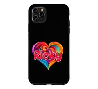 T-Shirt coloré avec Inscription « I Heart Love Ricky » Coque pour iPhone 11 Pro Max