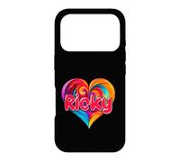 T-Shirt coloré avec Inscription « I Heart Love Ricky » Coque pour iPhone 17 Pro