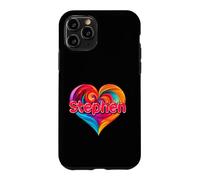 T-Shirt coloré avec Inscription « I Heart Love Stephen » Coque pour iPhone 11 Pro