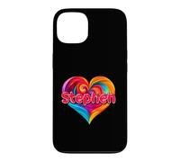 T-Shirt coloré avec Inscription « I Heart Love Stephen » Coque pour iPhone 13