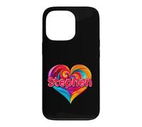 T-Shirt coloré avec Inscription « I Heart Love Stephen » Coque pour iPhone 13 Pro