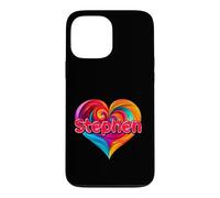 T-Shirt coloré avec Inscription « I Heart Love Stephen » Coque pour iPhone 13 Pro Max