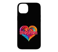 T-Shirt coloré avec Inscription « I Heart Love Stephen » Coque pour iPhone 14 Plus