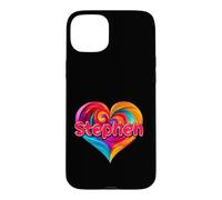T-Shirt coloré avec Inscription « I Heart Love Stephen » Coque pour iPhone 15 Plus