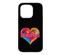 T-Shirt coloré avec Inscription « I Heart Love Stephen » Coque pour iPhone 15 Pro