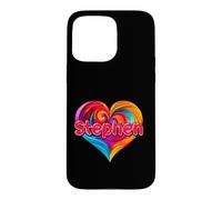 T-Shirt coloré avec Inscription « I Heart Love Stephen » Coque pour iPhone 15 Pro Max