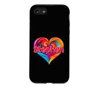 T-Shirt coloré avec Inscription « I Heart Love Stephen » Coque pour iPhone SE (2020) / 7/8