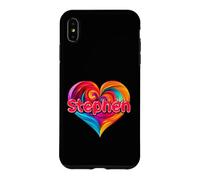 T-Shirt coloré avec Inscription « I Heart Love Stephen » Coque pour iPhone XS Max