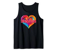 T-Shirt coloré avec Inscription « I Heart Love Stephen » Débardeur