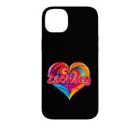 T-Shirt coloré avec Inscription « I Heart Love Zachary » Coque pour iPhone 14 Plus