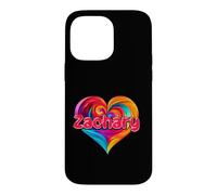 T-Shirt coloré avec Inscription « I Heart Love Zachary » Coque pour iPhone 14 Pro Max