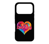 T-Shirt coloré avec Inscription « I Heart Love Zachary » Coque pour iPhone 17 Pro